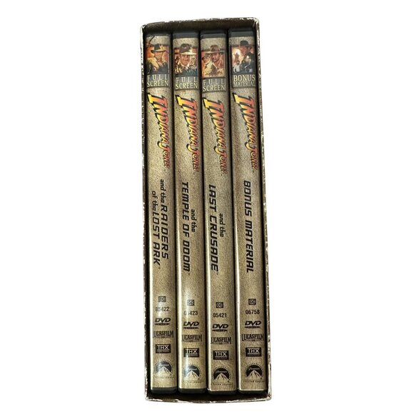 The Adventures Of Indiana Jones Complete Movie Collection Full Screen DVD - Picture 2 of 16